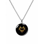 Fashion, accesorii si bijuterii - Femei - Bijuterii femei - Coliere femei - Colier Savage Heart, in cutie cadou, design contrastant, bijuterie dama CLN13 - Infinity.ro