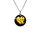 Fashion, accesorii si bijuterii - Femei - Bijuterii femei - Coliere femei - Colier Eclipse of Love, in cutie cadou, design contrastant, bijuterie femei CLN4 - Infinity.ro