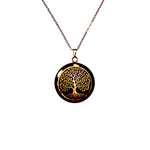 Fashion, accesorii si bijuterii - Femei - Bijuterii femei - Coliere femei - Colier Golden Roots, in cutie cadou, design contrastant, bijuterie femei CLN19 - Infinity.ro