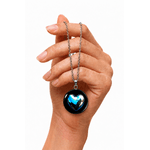 Fashion, accesorii si bijuterii - Femei - Bijuterii femei - Coliere femei - Colier Abyss Heart, in cutie cadou, design contrastant, bijuterie dama CLN24 - Infinity.ro