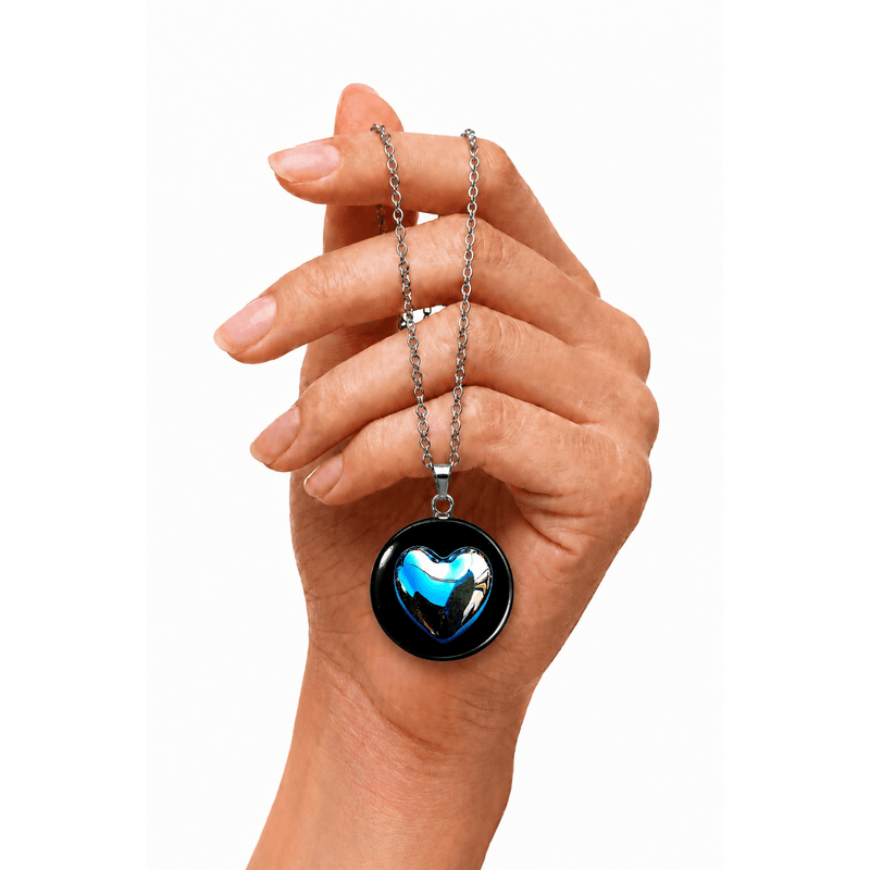 Fashion, accesorii si bijuterii - Femei - Bijuterii femei - Coliere femei - Colier Abyss Heart, in cutie cadou, design contrastant, bijuterie dama CLN24 - Infinity.ro