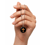 Fashion, accesorii si bijuterii - Femei - Bijuterii femei - Coliere femei - Colier Divine Light, in cutie cadou, design contrastant, bijuterie unisex CLN16 - Infinity.ro