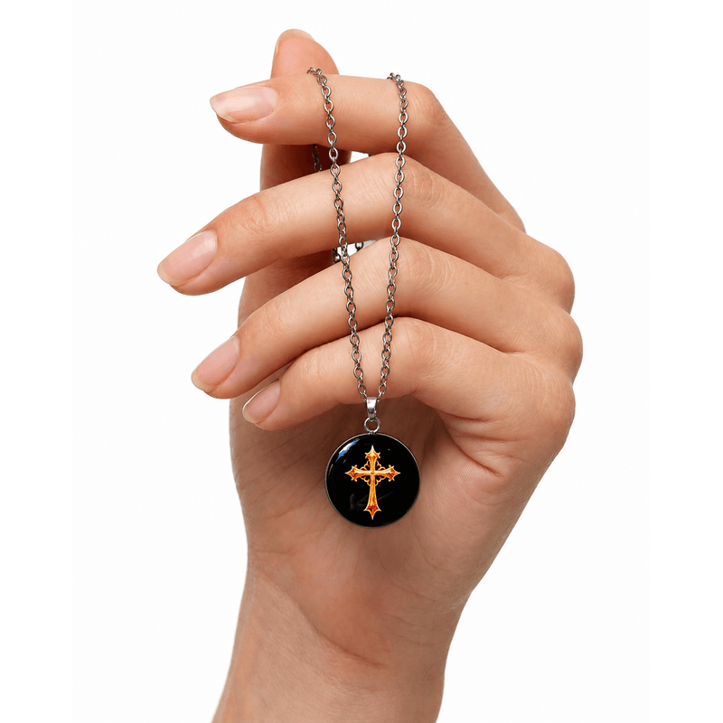 Fashion, accesorii si bijuterii - Femei - Bijuterii femei - Coliere femei - Colier Divine Light, in cutie cadou, design contrastant, bijuterie unisex CLN16 - Infinity.ro