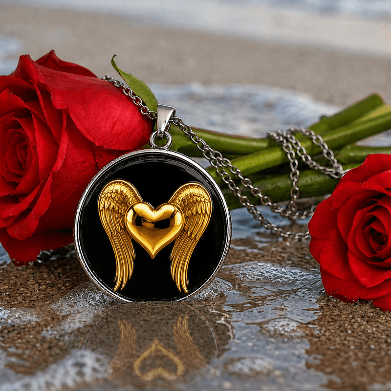 Fashion, accesorii si bijuterii - Femei - Bijuterii femei - Coliere femei - Colier Rogue Heart, in cutie cadou, design contrastant, bijuterie femei CLN6 - Infinity.ro