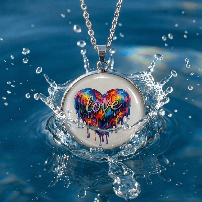 Fashion, accesorii si bijuterii - Femei - Bijuterii femei - Coliere femei - Colier Melting for Love, in cutie cadou, design multicolor, bijuterie femei CLILM - Infinity.ro