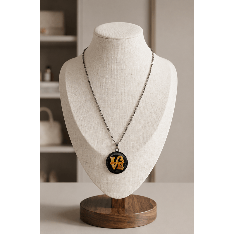 Fashion, accesorii si bijuterii - Femei - Bijuterii femei - Coliere femei - Colier Mystic Love, in cutie cadou, design contrastant, bijuterie femei CLN1 - Infinity.ro