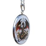 Fashion, accesorii si bijuterii - Barbati - Bijuterii barbati - Lanturi si pandantive barbati - Colier Ordinul Dragonului, in cutie cadou, design medieval, bijuterie barbati CLOD - Infinity.ro