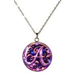 Fashion, accesorii si bijuterii - Femei - Bijuterii femei - Coliere femei - Colier caligrafic cu initiala A, in cutie cadou cu sigiliu, design somptuos, bijuterie dama CLFA - Infinity.ro