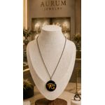 Fashion, accesorii si bijuterii - Femei - Bijuterii femei - Coliere femei - Colier Ancestral Glyph, in cutie cadou, design contrastant, bijuterie unisex CLN7 - Infinity.ro