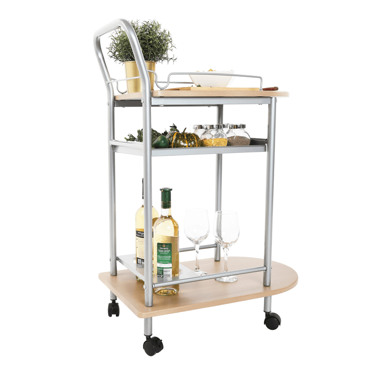 Casa si Gradina - Mobilier - Mese si birouri - Masute de cafea - Masuta de servire, fag/argintie, LIMA - Infinity.ro