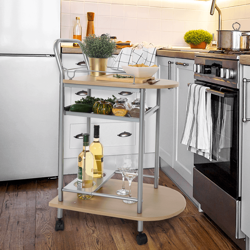 Casa si Gradina - Mobilier - Mese si birouri - Masute de cafea - Masuta de servire, fag/argintie, LIMA - Infinity.ro