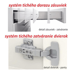 Casa si Gradina - Mobilier - Seturi de mobilier - Seturi bucatarie - Set bucatarie 2,6 m, alb/stejar sonoma, LINE NEW - Infinity.ro
