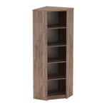 Casa si Gradina - Mobilier - Biblioteci si rafturi - Biblioteci - Biblioraft de colt, kraft dunkel/alb, JOHAN 2 NEW 09 - Infinity.ro