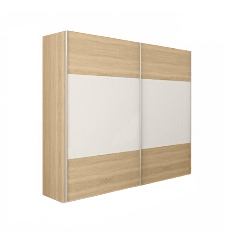 Casa si Gradina - Mobilier - Seturi de mobilier - Seturi dormitor - Set dormitor (pat 180x200 cm), stejar sonoma/ alb, GABRIELA NEW - Infinity.ro