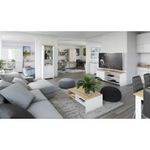 Casa si Gradina - Mobilier - Comode si corpuri - Comode - Comoda 2D3S, alb lucios, LINDY - Infinity.ro