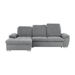 Casa si Gradina - Mobilier - Canapele si coltare - Coltare - Coltar, mustar tesatura, gri, stanga, EVANGELIN - Infinity.ro