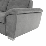 Casa si Gradina - Mobilier - Canapele si coltare - Coltare - Coltar, mustar tesatura, gri, stanga, EVANGELIN - Infinity.ro