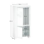 Casa si Gradina - Mobilier - Dulapuri si sifoniere - Dulapuri - Dulap 4D, alb lucios, LINDY - Infinity.ro