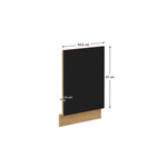 Electronice si Electrocasnice - Masini de spalat vase - Accesorii masini de spalat vase - Usa pentru masina de spalat vase, stejar artizan/ negru mat, MONRO ZM 570x446 - Infinity.ro