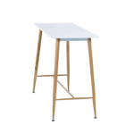 Casa si Gradina - Mobilier - Mese si birouri - Mese living - Masa de bar, alb / fag, MDF / metal, 110x50 cm, DORTON - Infinity.ro