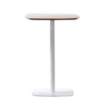 Casa si Gradina - Mobilier - Mese si birouri - Mese living - Masa de bar, stejar / alb, MDF / metal, diametru 60 cm, HARLOV - Infinity.ro