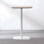 Casa si Gradina - Mobilier - Mese si birouri - Mese living - Masa de bar, stejar / alb, MDF / metal, diametru 60 cm, HARLOV - Infinity.ro