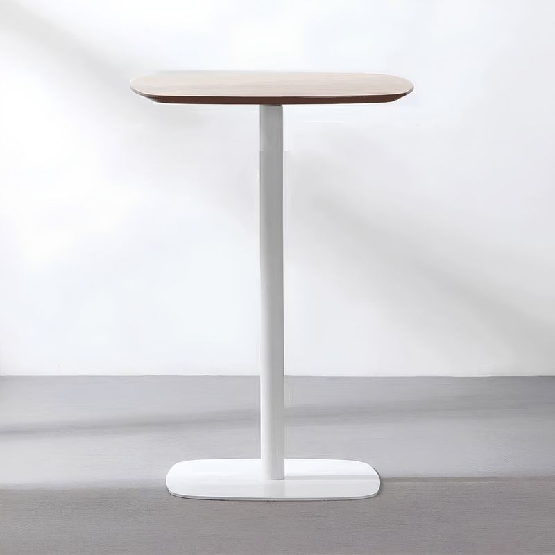 Casa si Gradina - Mobilier - Mese si birouri - Mese living - Masa de bar, stejar / alb, MDF / metal, diametru 60 cm, HARLOV - Infinity.ro