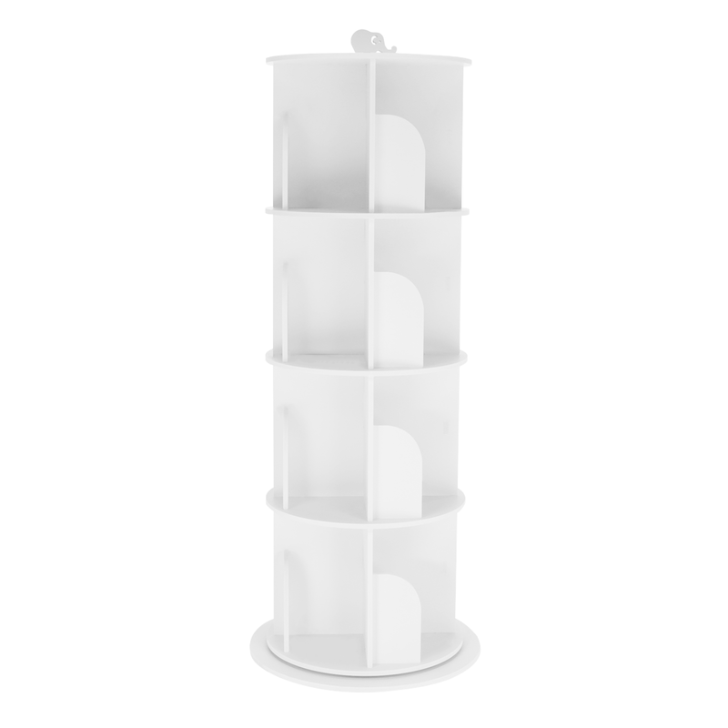 Casa si Gradina - Mobilier - Biblioteci si rafturi - Rafturi - Raft pivotant, 4 polite, alb, ERION TIP 1 + cadou - Infinity.ro