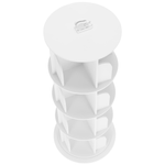 Casa si Gradina - Mobilier - Biblioteci si rafturi - Rafturi - Raft pivotant, 4 polite, alb, ERION TIP 1 + cadou - Infinity.ro