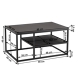 Casa si Gradina - Mobilier - Mese si birouri - Masute de cafea - Masuta de cafea, grafit / negru, BARMIO - Infinity.ro