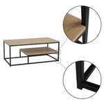 Casa si Gradina - Mobilier - Mese si birouri - Masute de cafea - Masuta de cafea, stejar deschis / negru, LARON - Infinity.ro