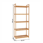 Casa si Gradina - Mobilier - Biblioteci si rafturi - Rafturi - Raft cu 5 polite, bambus natural, FIORE TIP 3 - Infinity.ro