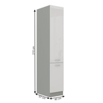 Casa si Gradina - Mobilier - Dulapuri si sifoniere - Dulapuri - Dulap inalt pentru produse alimentare, alb extra lucios, PRADO 40 DK-210 2F - Infinity.ro