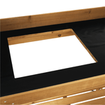 Casa si Gradina - Gradina si terasa - Mobilier exterior - Mese gradina - Masa de gradina cu chiuveta lemn / maro, BARDY - Infinity.ro
