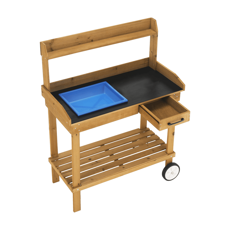 Casa si Gradina - Gradina si terasa - Mobilier exterior - Mese gradina - Masa de gradina cu chiuveta lemn / maro, BARDY - Infinity.ro