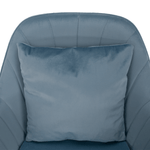 Casa si Gradina - Mobilier - Scaune si fotolii - Scaune - Scaun de birou, tesatura de catifea albastra / crom, KLIAN - Infinity.ro