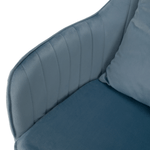 Casa si Gradina - Mobilier - Scaune si fotolii - Scaune - Scaun de birou, tesatura de catifea albastra / crom, KLIAN - Infinity.ro