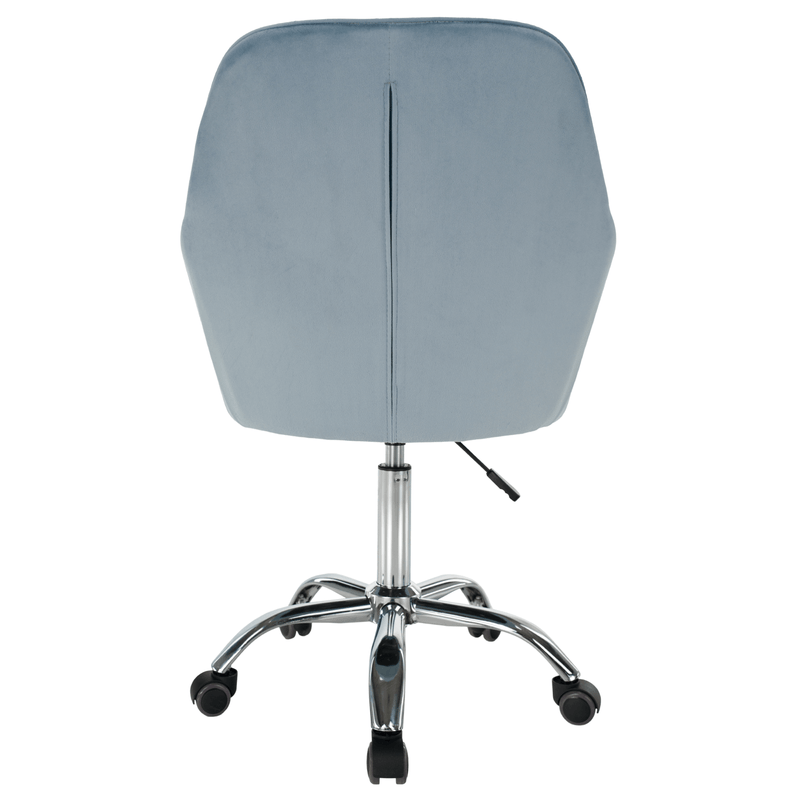 Casa si Gradina - Mobilier - Scaune si fotolii - Scaune - Scaun de birou, tesatura de catifea albastra / crom, KLIAN - Infinity.ro