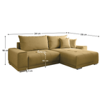 Casa si Gradina - Mobilier - Canapele si coltare - Canapele - Canapea universala, mustar, KEVAN - Infinity.ro