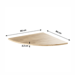 Casa si Gradina - Mobilier - Mese si birouri - Birouri - Colt la masa de calculator, stejar artisan, RIOMA TYP 13 - Infinity.ro