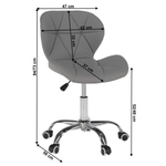 Casa si Gradina - Mobilier - Scaune si fotolii - Fotolii - Fotoliu de birou, gri/crom, ARGUS NEW - Infinity.ro