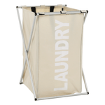 Market - Spalare si intretinere rufe - Uscatoare de rufe si accesorii - Cos de rufe din panza, gri-bej, LAUNDRY NEW TYP 1 - Infinity.ro