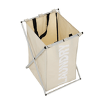 Market - Spalare si intretinere rufe - Uscatoare de rufe si accesorii - Cos de rufe din panza, gri-bej, LAUNDRY NEW TYP 1 - Infinity.ro