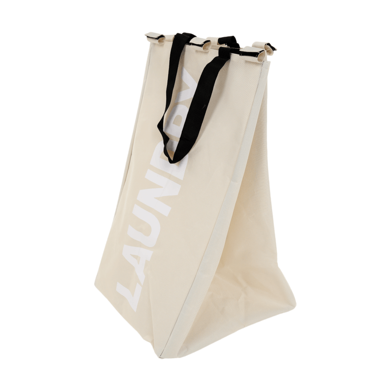 Market - Spalare si intretinere rufe - Uscatoare de rufe si accesorii - Cos de rufe din panza, gri-bej, LAUNDRY NEW TYP 1 - Infinity.ro
