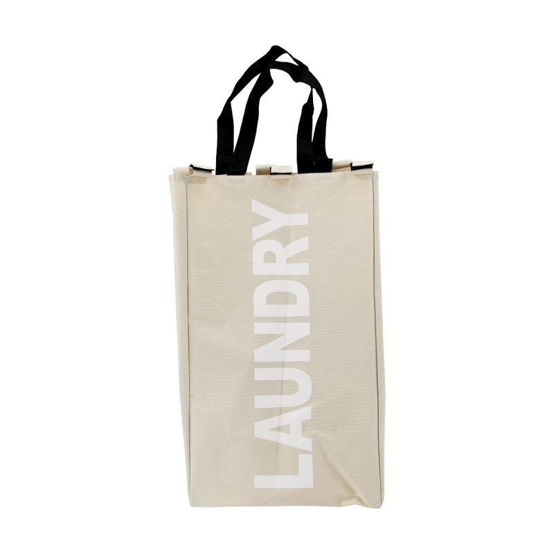 Market - Spalare si intretinere rufe - Uscatoare de rufe si accesorii - Cos de rufe din panza, gri-bej, LAUNDRY NEW TYP 1 - Infinity.ro