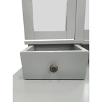 Casa si Gradina - Mobilier - Comode si corpuri - Masute de toaleta - Masa de toaleta cu taburet, gri / argintiu, REGINA NEW - Infinity.ro