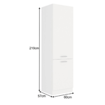 Casa si Gradina - Mobilier - Dulapuri si sifoniere - Dulapuri - Dulap inalt, alb, SPLIT 60 DK-210 2F - Infinity.ro