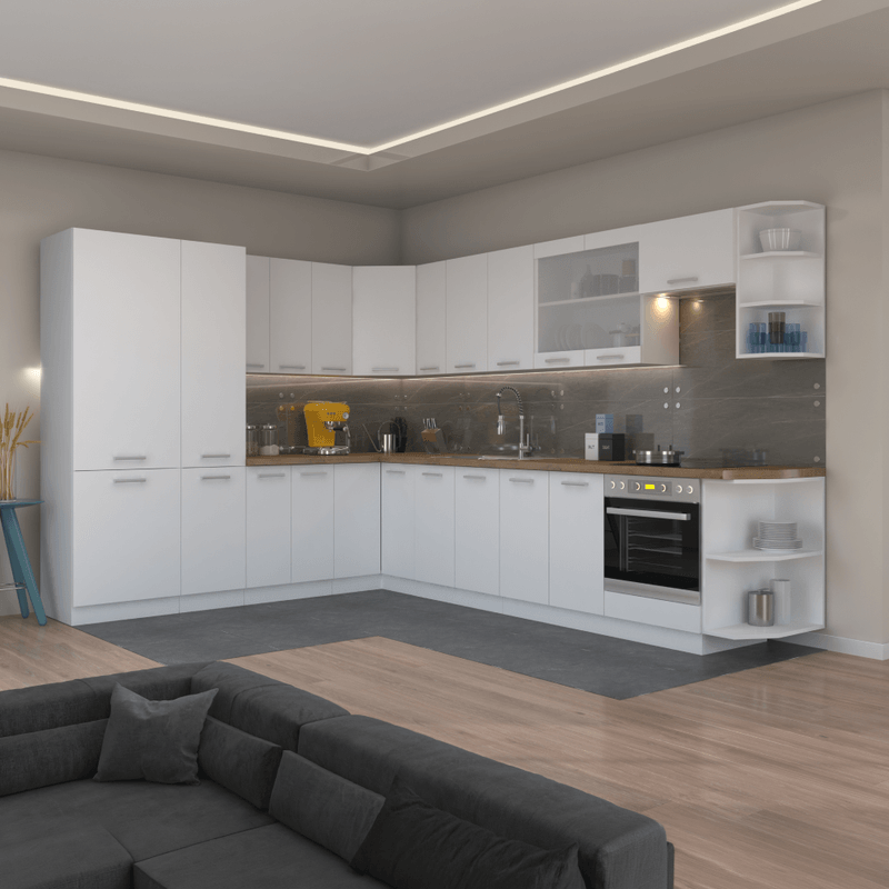 Casa si Gradina - Mobilier - Dulapuri si sifoniere - Dulapuri - Dulap inalt, alb, SPLIT 60 DK-210 2F - Infinity.ro