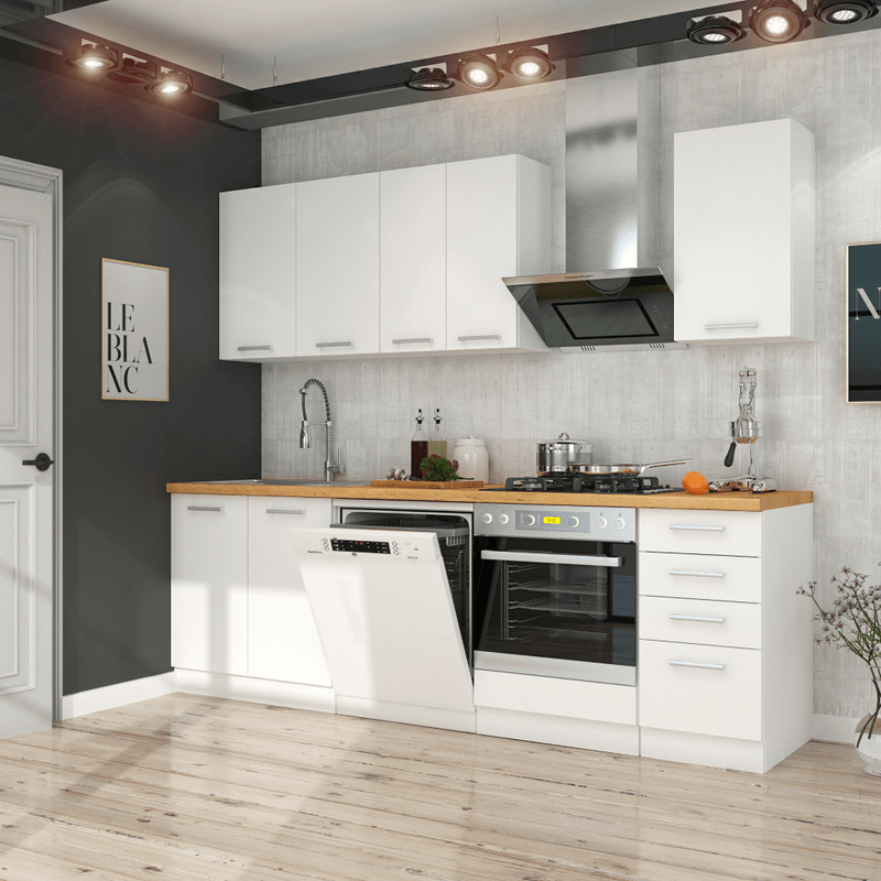 Casa si Gradina - Mobilier - Dulapuri si sifoniere - Dulapuri - Dulap inalt, alb, SPLIT 60 DK-210 2F - Infinity.ro