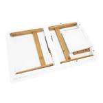 Laptop, Telefoane si Tablete - Laptopuri si accesorii - Accesorii Laptop - Standuri/Coolere notebook - Masa pliabila pentru laptop, bambus alb / natural, MELTEN - Infinity.ro